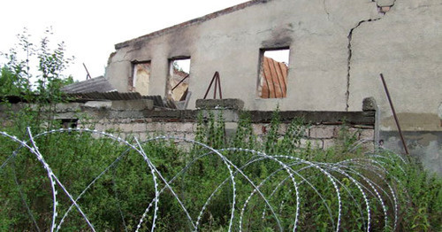 Проволока на границе Грузии и Южной Осетии. Фото Эдиты Бадасян для "Кавказского узла" Проволока на границе Грузии и Южной Осетии. Фото Эдиты Бадасян для "Кавказского узла"