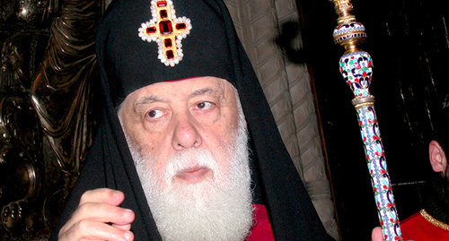 Патриарх Всея Грузии Илия II. Фото: https://saertogazeti.wordpress.com/2011/08/13/ღია-წერილი-საქართველოს-კ/patriarqi-1-4/ Патриарх Всея Грузии Илия II. Фото: https://saertogazeti.wordpress.com/2011/08/13/ღია-წერილი-საქართველოს-კ/patriarqi-1-4/