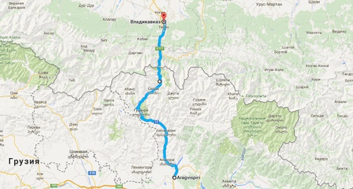 Участок дороги от Владикавказа до Арагвиспири. Фото: Google Maps Участок дороги от Владикавказа до Арагвиспири. Фото: Google Maps