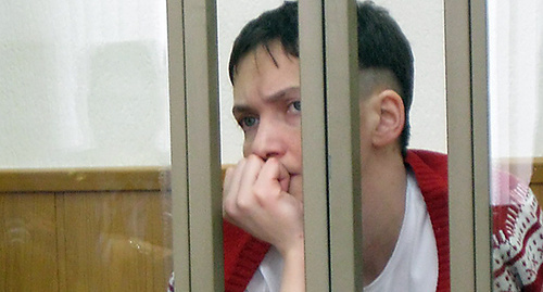 Надежда Савченко в Донецком городском суде. Фото Константина Волгина для "Кавказского узла" Надежда Савченко в Донецком городском суде. Фото Константина Волгина для "Кавказского узла"