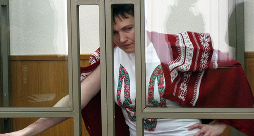 Надежда Савченко в Донецком городском суде. Фото Константина Волгина для"Кавказского узла" Надежда Савченко в Донецком городском суде. Фото Константина Волгина для"Кавказского узла"