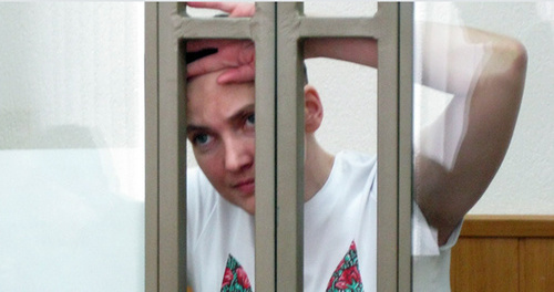 Надежда Савченко в Донецком городском суде. Фото Константина Волгина для "Кавказского узла" Надежда Савченко в Донецком городском суде. Фото Константина Волгина для "Кавказского узла"