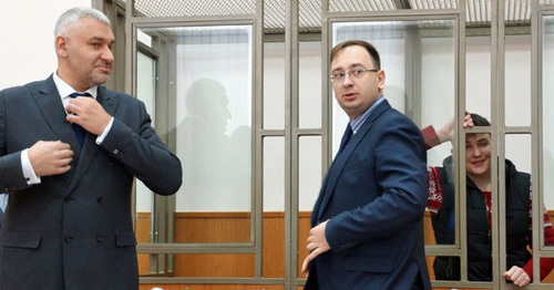 Адвокаты Надежды Савченко Марк Фейгин (слева) и Николай Полозов. Фото: Anton Naumlyuk (RFE/RL) Адвокаты Надежды Савченко Марк Фейгин (слева) и Николай Полозов. Фото: Anton Naumlyuk (RFE/RL)