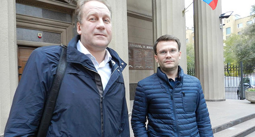 адвокаты Нагавкина Валерий Шухардин и Юрий Бенгардт. Фото Татьяны Филимоновой для "Кавказского узла" адвокаты Нагавкина Валерий Шухардин и Юрий Бенгардт. Фото Татьяны Филимоновой для "Кавказского узла"