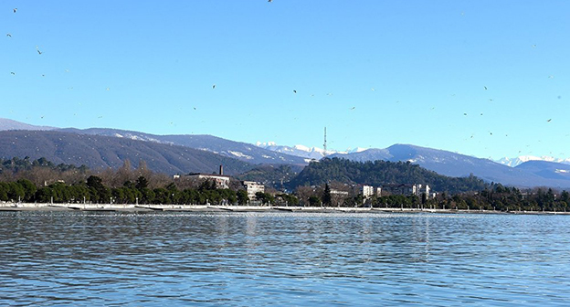 Побережье Абхазии. Фото: © Sputnik / Томас Тхайцук
 http://sputnik-abkhazia.ru/Abkhazia/20161021/1019722004/v-vyxodnye-dni-v-abxazii-osadkov-ne-budet.html