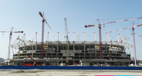 Монтаж кровли завершен на "Ростов-Арене". Фото: http://privet-rostov.ru/fifa/9578-na-rostov-arene-zavershaetsya-montazh-elementov-krovli-i-fasadov.html Монтаж кровли завершен на "Ростов-Арене". Фото: http://privet-rostov.ru/fifa/9578-na-rostov-arene-zavershaetsya-montazh-elementov-krovli-i-fasadov.html