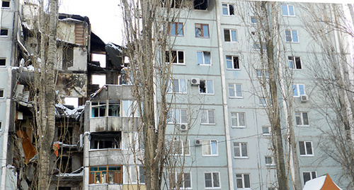 Разрушенный взрывом дом в Волгограде. Январь 2016 г. Фото Татьяны Филимоновой для "Кавказского узла" Разрушенный взрывом дом в Волгограде. Январь 2016 г. Фото Татьяны Филимоновой для "Кавказского узла"