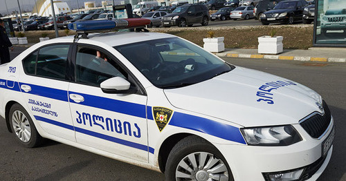 Полицейская машина. Фото: Alex Imedashvili, Newsgeorgia Полицейская машина. Фото: Alex Imedashvili, Newsgeorgia