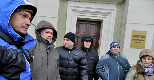 Акция "Прогулка оппозиции" в Волгограде. 18 декабря 2016 г. Фото Татьяны Филимоновой для "Кавказского узла"