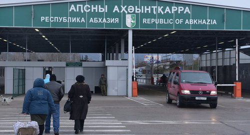 Абхазо-российская граница. Фото © Sputnik. Томас Тхайцук
http://sputnik-abkhazia.ru/Abkhazia/20170113/1020224746/bolee-150-tysyach-chelovek-peresekli-rossijsko-abxazskuyu-granicu-v-prazdniki.html Абхазо-российская граница. Фото © Sputnik. Томас Тхайцук
http://sputnik-abkhazia.ru/Abkhazia/20170113/1020224746/bolee-150-tysyach-chelovek-peresekli-rossijsko-abxazskuyu-granicu-v-prazdniki.html