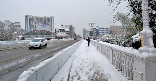 Мост с которого сбросилась Надежда Дегтярева. Сочи. Фото Светланы Кравченко для "Кавказского узла Мост с которого сбросилась Надежда Дегтярева. Сочи. Фото Светланы Кравченко для "Кавказского узла