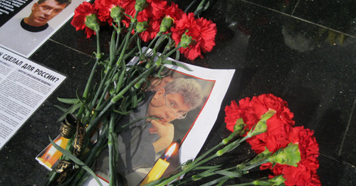 Портрет Немцова. Фото Константина Волгина для "Кавказского узла" Портрет Немцова. Фото Константина Волгина для "Кавказского узла"