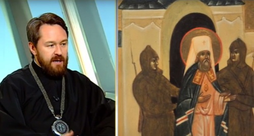 Красноармейцы расстреливали священников, напомнил митрополит Иларион. Кадр из видеозаписи программы “Церковь и мир”, эфир от 18 марта. Красноармейцы расстреливали священников, напомнил митрополит Иларион. Кадр из видеозаписи программы “Церковь и мир”, эфир от 18 марта.