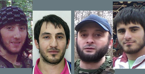 Хасан Хациев, Магомед Бекбузаров, Бекхан Солтукиев, Михаил Чербижев (слева направо). Коллаж "Кавказского узла". Фото МВД по Республики Ингушетия Хасан Хациев, Магомед Бекбузаров, Бекхан Солтукиев, Михаил Чербижев (слева направо). Коллаж "Кавказского узла". Фото МВД по Республики Ингушетия