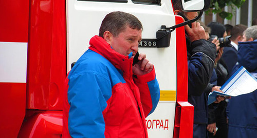 Губернатор Волгоградской области Андрей Бочаров на месте взрыва бытового газа. Фото Вячеславва Ященко Губернатор Волгоградской области Андрей Бочаров на месте взрыва бытового газа. Фото Вячеславва Ященко