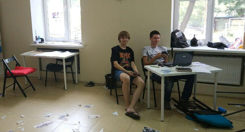 Штаб Навального в Краснодаре после нападения. Фото https://vk.com/teamnavalny_krd Штаб Навального в Краснодаре после нападения. Фото https://vk.com/teamnavalny_krd