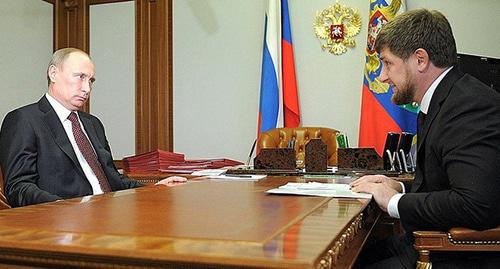 Встреча президента РФ Владимира Путина с Главой Чечни Рамзаном Кадыровым. Фото http://kremlin.ru/events/president/news/17444 Встреча президента РФ Владимира Путина с Главой Чечни Рамзаном Кадыровым. Фото http://kremlin.ru/events/president/news/17444