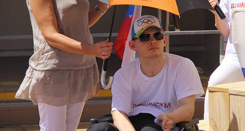 Александр Еремеев на митинге 5 августа Фото Михаила Беньяш для "Кавказского узла" Александр Еремеев на митинге 5 августа Фото Михаила Беньяш для "Кавказского узла"