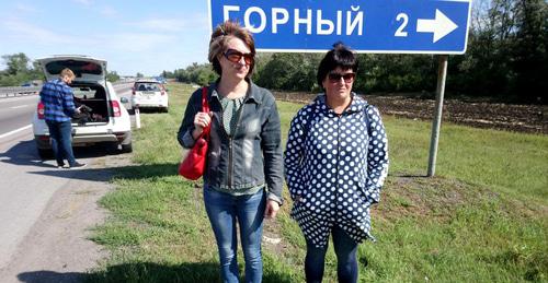 Участники пешего хода шахтеров к губернатору Ростовской области. 8 сентября 2017 г. Фото Вячеслава Прудникова для "Кавказского узла" Участники пешего хода шахтеров к губернатору Ростовской области. 8 сентября 2017 г. Фото Вячеслава Прудникова для "Кавказского узла"