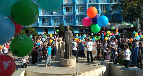 Благотворительная акция фонда "Надежда" в Дагестане. 17 сентября 2017 г. Фото Ильяса Капиева для "Кавказского узла" Благотворительная акция фонда "Надежда" в Дагестане. 17 сентября 2017 г. Фото Ильяса Капиева для "Кавказского узла"