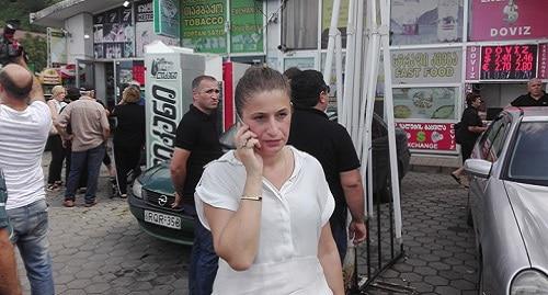 Джени Кванталиани, журналист Аджарского телевидения. Фото предоставлено "Кавказскому узлу" редакцией газеты "Батумелеби". Джени Кванталиани, журналист Аджарского телевидения. Фото предоставлено "Кавказскому узлу" редакцией газеты "Батумелеби".