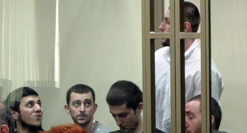 Подсудимые по делу "Орджоникидзевского джамаата" Фото Константина Волгина для "Кавказского узла" Подсудимые по делу "Орджоникидзевского джамаата" Фото Константина Волгина для "Кавказского узла"