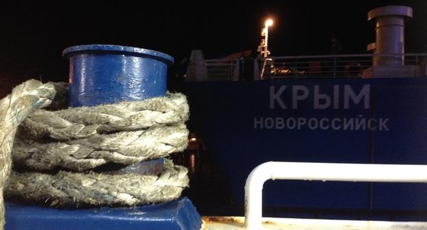 Борт парома Керченской переправы. Фото Нины Тумановой для "Кавказского узла"