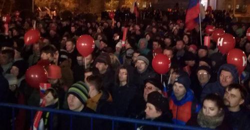 Митинг с участием Алексея Навального. Волгоград, 10 ноября 2017 г. Фото Татьяны Филимоновой для "Кавказского узла" Митинг с участием Алексея Навального. Волгоград, 10 ноября 2017 г. Фото Татьяны Филимоновой для "Кавказского узла"