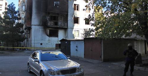 Дом, в котором были заблокированы подозреваемые в терроризме. Тбилиси, 26 ноября 2017 г. Фото Инны Кукуджановой для "Кавказского узла" Дом, в котором были заблокированы подозреваемые в терроризме. Тбилиси, 26 ноября 2017 г. Фото Инны Кукуджановой для "Кавказского узла"