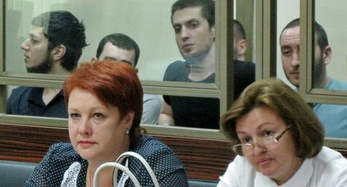 Заседание по делу "Орджоникидзевского джамаата". Фото Константина Волгина для "Кавказского узла"
Заседание по делу "Орджоникидзевского джамаата". Фото Константина Волгина для "Кавказского узла"