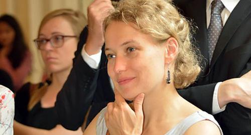 Саша Кулаева (FIDH). Фото Guillaume Buck, http://spring96.org/ru/news/71907 Саша Кулаева (FIDH). Фото Guillaume Buck, http://spring96.org/ru/news/71907