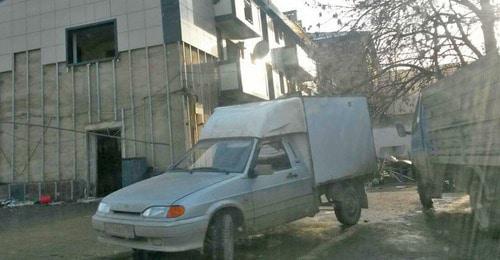 Демонтаж частного дома по улице Кадырова в Шали. Территория прилегающая к высоткам. Фото корреспондента "Кавказского узла" Демонтаж частного дома по улице Кадырова в Шали. Территория прилегающая к высоткам. Фото корреспондента "Кавказского узла"