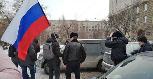 Несогласованное шествие в поддержку общероссийской "Забастовки избирателей" в Волгограде. 28 января 2018 г. Фото Татьяны Филимоновой для "Кавказского узла" Несогласованное шествие в поддержку общероссийской "Забастовки избирателей" в Волгограде. 28 января 2018 г. Фото Татьяны Филимоновой для "Кавказского узла"