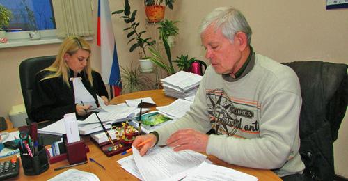 Владимир Васильченко выступает в Центральном районном суде Волгограда 29 января 2018 г. Фото Вячеслава Ященко для "Кавказского узла" Владимир Васильченко выступает в Центральном районном суде Волгограда 29 января 2018 г. Фото Вячеслава Ященко для "Кавказского узла"