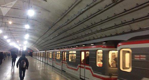 Станция метро "Варкетили".
Фото © Sputnik / STRINGER
https://sputnik-georgia.ru/society/20180131/239118294/Stancija-metro-Varketili-posle-ChP-vozobnovila-rabotu.html Станция метро "Варкетили".
Фото © Sputnik / STRINGER
https://sputnik-georgia.ru/society/20180131/239118294/Stancija-metro-Varketili-posle-ChP-vozobnovila-rabotu.html