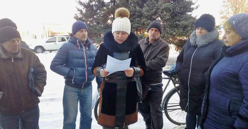 Пикет шахтеров в Гуково. 1 февраля 2018 г. Фото Вячеслава Прудникова для "Кавказского узла" Пикет шахтеров в Гуково. 1 февраля 2018 г. Фото Вячеслава Прудникова для "Кавказского узла"