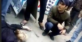 На месте происшествия. Хасавюрт, 13 апреля 2018 г. Кадр из видео "Кавказского узла" На месте происшествия. Хасавюрт, 13 апреля 2018 г. Кадр из видео "Кавказского узла"
