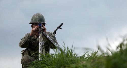 На линии соприкосновения в Нагорном Карабахе. Фото: REUTERS/Staff На линии соприкосновения в Нагорном Карабахе. Фото: REUTERS/Staff