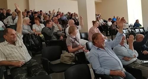 Участники собрания сочинского отделения Русского географического общества. 12 мая 2018 года. Фото Светланы Кравченко для "Кавказского узла". Участники собрания сочинского отделения Русского географического общества. 12 мая 2018 года. Фото Светланы Кравченко для "Кавказского узла".
