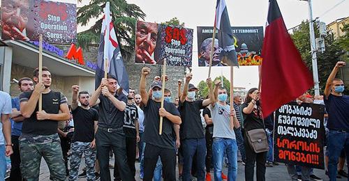 Активисты "Грузинского марша". © photo: Sputnik / STRINGER https://sputnik-georgia.ru/society/20180601/240722511/Policija-zaderzhala-chlenov-Gruzinskogo-marsha-v-centre-Tbilisi.html Активисты "Грузинского марша". © photo: Sputnik / STRINGER https://sputnik-georgia.ru/society/20180601/240722511/Policija-zaderzhala-chlenov-Gruzinskogo-marsha-v-centre-Tbilisi.html