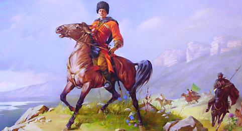 Всадник. Картина Мухамеда Хахандукова. Всадник. Картина Мухамеда Хахандукова.