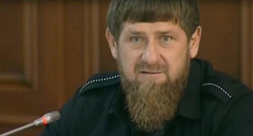 Рамзан Кадыров. Кадр из видео www.grozny.tv Рамзан Кадыров. Кадр из видео www.grozny.tv