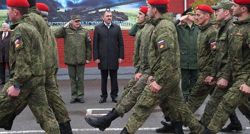 Военнослужащие батальона военной полиции. Ингушетия. Фото: Пресс-служба Главы Республики Ингушетия Военнослужащие батальона военной полиции. Ингушетия. Фото: Пресс-служба Главы Республики Ингушетия