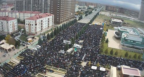 Вид на проспект Зязикова, Магас. 12 октября 2018 года. Фото Умара Йовлоя для "Кавказского узла" Вид на проспект Зязикова, Магас. 12 октября 2018 года. Фото Умара Йовлоя для "Кавказского узла"