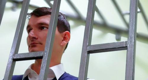 Александр Валов в суде в Сочи. Фото Светлана Кравченко для "Кавказского узла". Александр Валов в суде в Сочи. Фото Светлана Кравченко для "Кавказского узла".