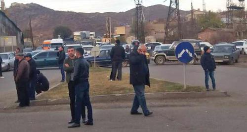 Акция протеста жителей села Бердаван. 19 ноября 2018 года. Фото Армана Газаряна для "Кавказского узла" Акция протеста жителей села Бердаван. 19 ноября 2018 года. Фото Армана Газаряна для "Кавказского узла"