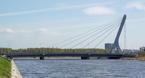 Мост Ахмата Кадырова. Фото: Birulik https://ru.wikipedia.org Мост Ахмата Кадырова. Фото: Birulik https://ru.wikipedia.org