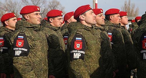 Батальон военной полиции. Фото: Пресс-служба ЧГТРК "Грозный" https://grozny.tv/news.php?id=29631 Батальон военной полиции. Фото: Пресс-служба ЧГТРК "Грозный" https://grozny.tv/news.php?id=29631