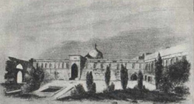 Дербент. Джума-мечеть. Рисунок И.Н.Березина. 1842 г. Дербент. Джума-мечеть. Рисунок И.Н.Березина. 1842 г.