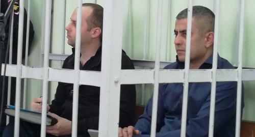 Обвиняемые Владимир Лексунки (слева) и Юраслав Бабаян. Волгоград, 28 января 2019 г. Фото Татьяны Филимоновой для "Кавказского узла" Обвиняемые Владимир Лексунки (слева) и Юраслав Бабаян. Волгоград, 28 января 2019 г. Фото Татьяны Филимоновой для "Кавказского узла"